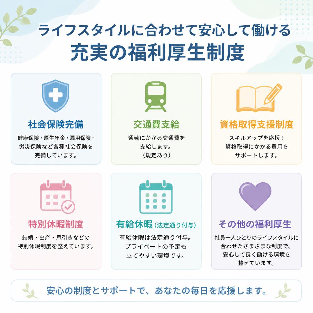 4. 福利厚生が充実